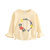贝壳元素宝宝刺绣卫衣 秋装韩版新款女童童装儿童套头外套wt7557(90 米色)