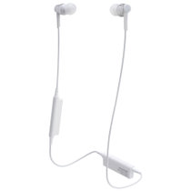铁三角（Audio-technica）ATH-CKR35BT 运动蓝牙入耳式耳机 手机耳机 耳机入耳式 银色