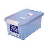 爱丽思IRIS 手提式小物塑料收纳箱整理储物箱5.2升(蓝色 5.2L)