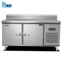 通宝(TONBAO) ZB-250L2MK 不锈钢厨房工作台冷柜 单温冷冻冷藏卧式冰柜 1.5米 明管背靠