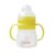 小鸡卡迪 婴儿奶瓶 带吸管 抗菌硅胶奶瓶 宽口径 带手柄 防胀气 KD1220(绿色)