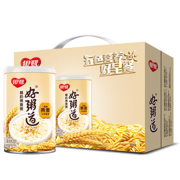 银鹭好粥道椰奶燕麦八宝粥280g*12 国美超市甄选