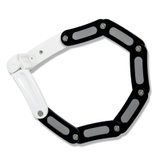 台湾优力ULAC车锁X1折叠锁 可折叠易收藏车锁 防剪防锯车锁 自行车锁 (白色 X1)