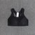 Y311高强度支撑女式运动文胸健身上衣跳绳跑步防震内衣瑜伽背心(黑色 XS)