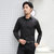 某织造 抗皱免烫休闲韩版商务休闲装修身多色多花型衬衫男士衬衣CJX10002(黑色 M)