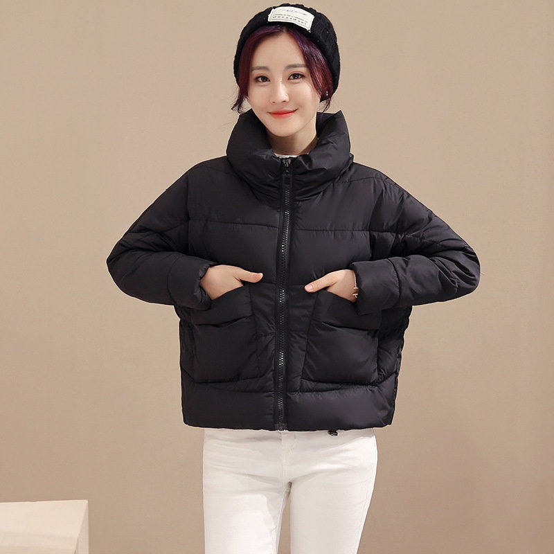 小棉袄短款2016女冬装短款女棉服时尚个性贴布字母小棉衣百搭轻薄p228