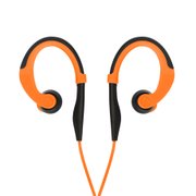 品胜（PISEN）R101 带麦线控入耳式手机耳机 挂耳式有线运动耳机(橙色 适用于iOS系统)
