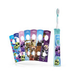 飞利浦（PHILIPS）电动牙刷 防蛀牙 清洁美白 充电式儿童电动牙刷 声波震动儿童牙刷  HX6312(冰川图案)