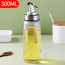 拜杰【国美好货】油壶调料瓶油瓶调味罐调味瓶玻璃油壶300ml单个CP-154 高硼硅玻璃 刻度标记