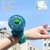 儿童手表风扇便携式卡通创意小风扇学生迷你静音充电USB发光手环(绿色仙人掌 加厚风罩-不绞手)
