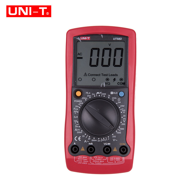 仪器仪表unit优利德数字万用表ut58d可测电容电感具有自动关机通断