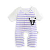 歌歌宝贝 夏季新款0-3岁婴幼儿连体衣宝宝爬服哈衣 lty1521(紫色 90)