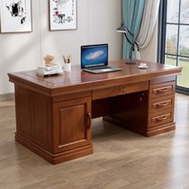 俊采云JCY-h32中式实木办公桌带抽屉电脑台式桌写字台书桌1.6米老板桌（单位：张）