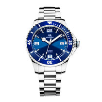 上海牌手表男机械表全自动防水200米新款3080运动潜水鬼男士腕表(蓝色 钢带)