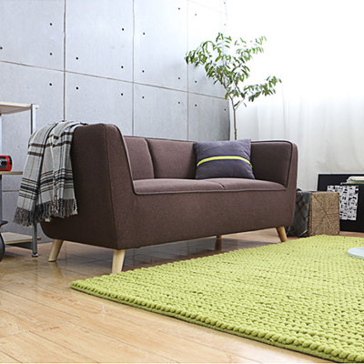 TIMI天米北欧布艺沙发 时尚简约沙发 创意沙发 小户型沙发组合(蓝色 单人90cm)