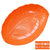 有乐A546创意现代欧式果盘瓜子盘点心盘子果盘塑料 客厅干果盘水果盘lq202(树叶款橘色)