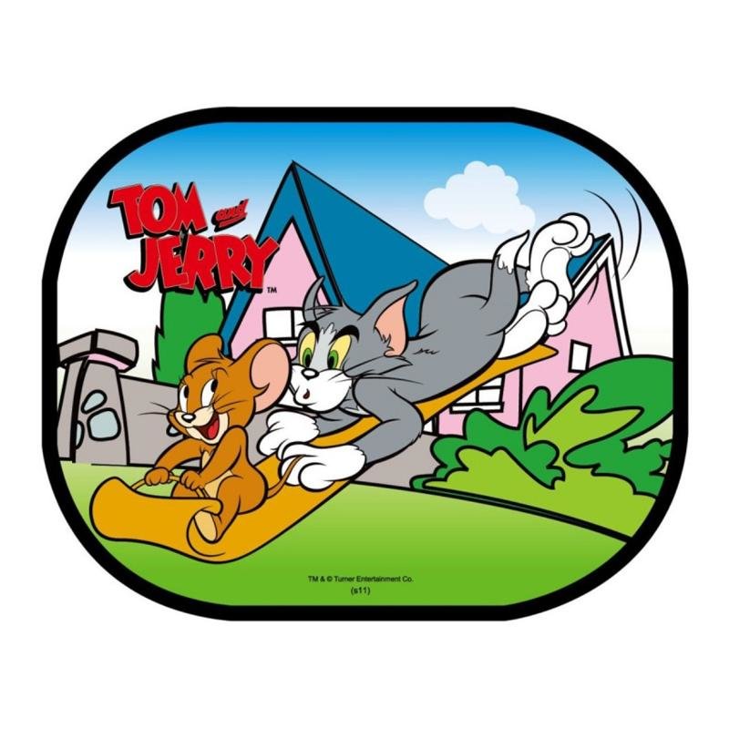 湯姆貓和傑利鼠(tom&jerry)1101卡通網眼遮陽擋(側窗/湯姆貓/2個)湯姆