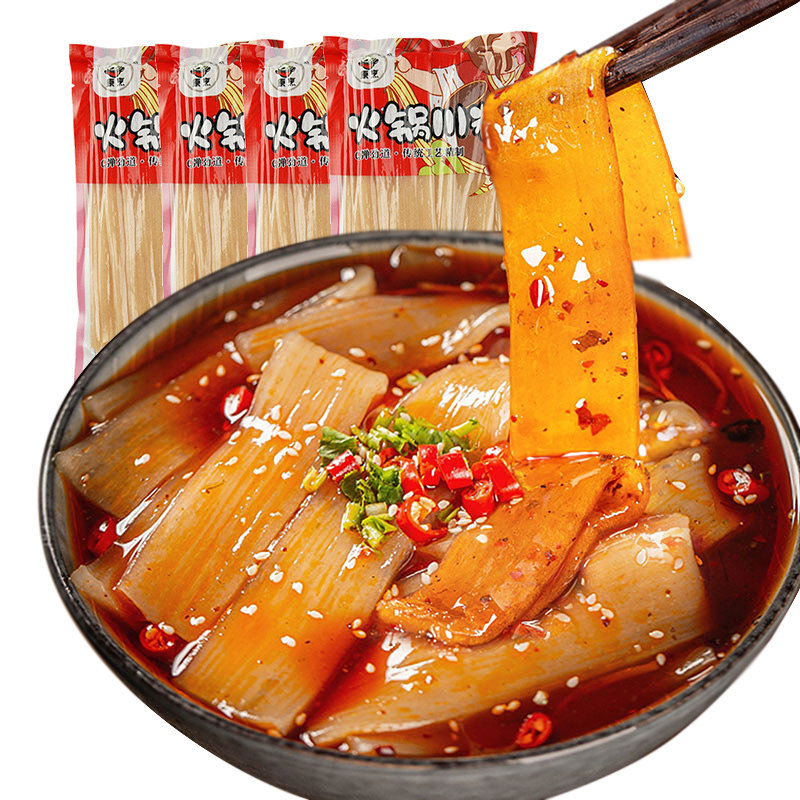 重庆四川火锅宽粉200g2袋粉皮苕皮配菜粉火锅食材无调料