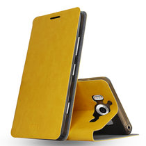 莫凡 诺基亚950手机壳 LUMIA 微软950手机套 轻薄皮套翻盖保护壳(A421-活力黄)