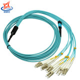 辉宏时代MPO-LC12芯多模万兆OM3光纤跳线40G模块光纤连接线(10米)