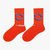 SUNTEKthumb socks国潮袜子女ins潮 立体圆圈logo运动袜中筒袜男白色袜(均码(全店袜子任选3双包邮) 橘色)