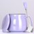 创意个性陶瓷马克杯带盖勺潮流早餐牛奶杯家用咖啡杯女水杯子定制(大肚杯-气质紫-勺盖套装)