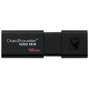 金士顿(Kingston)DT 100G3 16GB USB3.0 U盘 黑色【真快乐自营 品质保障】