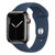Apple Watch Series 7 智能手表 GPS款+蜂窝款 45毫米石墨色不锈钢表壳 深邃蓝色运动型表带MKL23CH/A