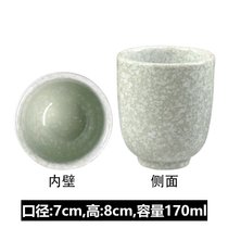 日式茶杯杯具手绘水杯简约杯子陶瓷杯樱花杯冷水杯古朴创意随手杯(E511-C-04003)