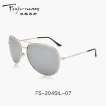 Feger muses/菲格慕斯 偏光太阳镜 驾驶太阳眼镜 新款男士玻璃太阳镜 FS-204(FS-204SIL-07)