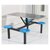 DF食堂餐桌椅组合DF-Y007不锈钢连体桌面 4人(默认)