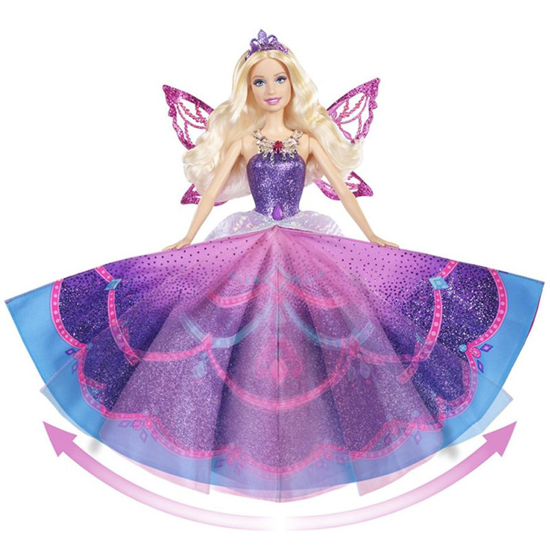 【芭比娃娃玩具y6373图片】barbie 芭比公主*款蝴蝶仙子与精灵公主