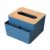简约客厅抽纸盒家用厕纸盒北欧桌面纸巾收纳盒创意木盖车用纸巾盒(深蓝色 默认版本)
