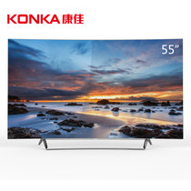 康佳（KONKA）OLED55V91A 55英寸OLED曲面有机自发光超薄智能电视（银色）