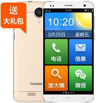 长虹（CHANGHONG）T02移动4G双卡双待大字体大声音手机老人智能手机(金色)