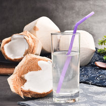 国美生鲜泰国香水椰青 送吸管开椰器 单果700-900g 4个装 清甜多汁，老少皆宜