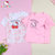 凯蒂猫儿童短袖T恤 棉T恤 卡通女孩 女宝宝中大童短袖2件装(灰色 颜色)