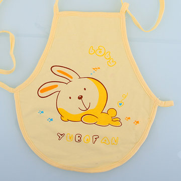 新款婴童肚兜纯棉卡通兔子图案宝宝肚兜婴儿肚兜新生儿必备4598(黄色