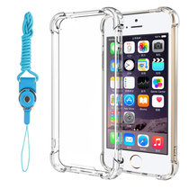 奥多金 苹果系列手机套保护壳 四角防摔透明软壳 适用于苹果手机壳套(透明 iPhone5/5S/SE)