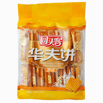 回头客原味华夫饼 美味格子蛋糕 办公司休闲零食(336g)