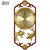 汉时（Hense)新中式实木复古装饰挂钟客厅古典静音石英时钟HW7333(富贵有鱼)第3张高清大图