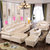 欧尔卡斯 欧式实木皮艺沙发组合欧式沙发客厅小户型L型沙发(贵妃+单位+双位 琉璃金)
