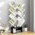 PADEN 创意多层树形书架 小置物架 简易书柜 书房客厅书架收纳架  创意咖啡厅装饰架(中号暖白色+黑 72*21.5*121cm)