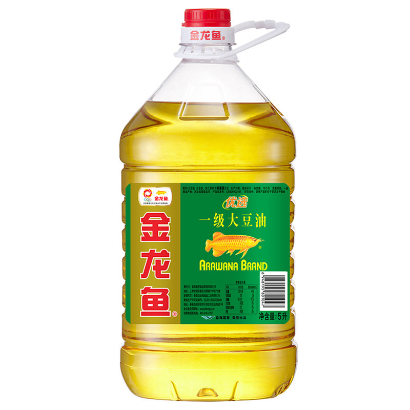 金龙鱼优选一级大豆油5l精选大豆