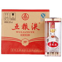 五粮液 39度五粮液普五500ml*6瓶 水晶瓶装 浓香型白酒 整箱装