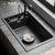 科恩纳石英石水槽单槽一体厨房洗菜盆花岗岩家用商用加厚洗碗水池(D750金砂黑豪华套餐)