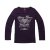 扬格保罗 女款修身爱心印花长袖T恤 012-A-20348(深紫色 L )