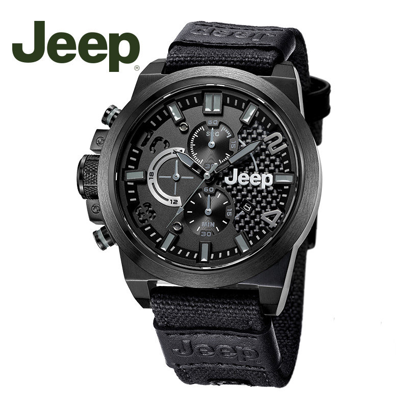 瑞士品牌表jeep/吉普牧马人系列jpw609 多功能男士石英手表 2015年