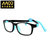 AA99儿童防蓝光眼镜手机电脑防辐射护目镜树脂镜片TR90材质镜框C01适用年龄4-12岁(蓝光阻隔Pri.黑蓝色)