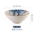 日式汤面碗高脚陶瓷家用创意个性小清新卡通手绘吃面大碗可爱单个(8英寸 蓝胖头鱼[适合拌面 拉面])